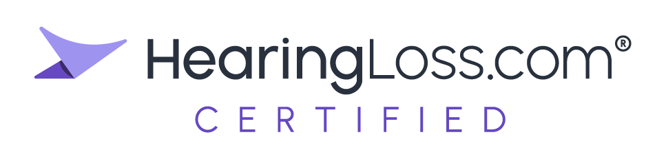 HearingLossDotCom Certified logo color