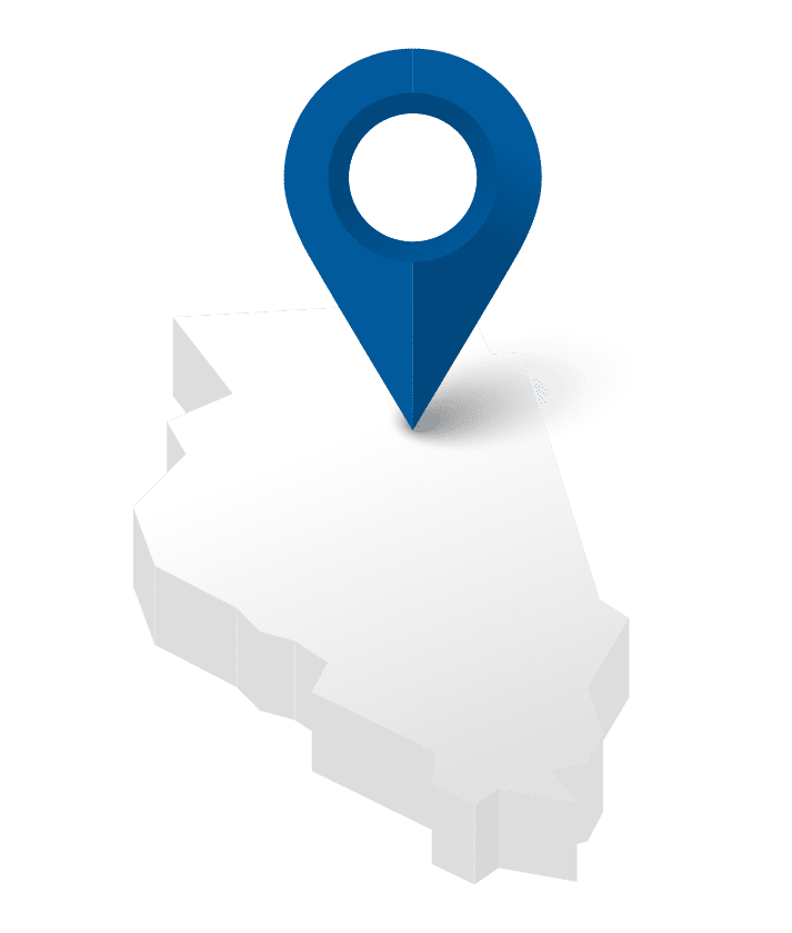 location pin on state location pin on state