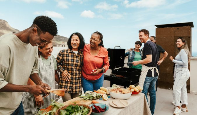 event image african american family dinner