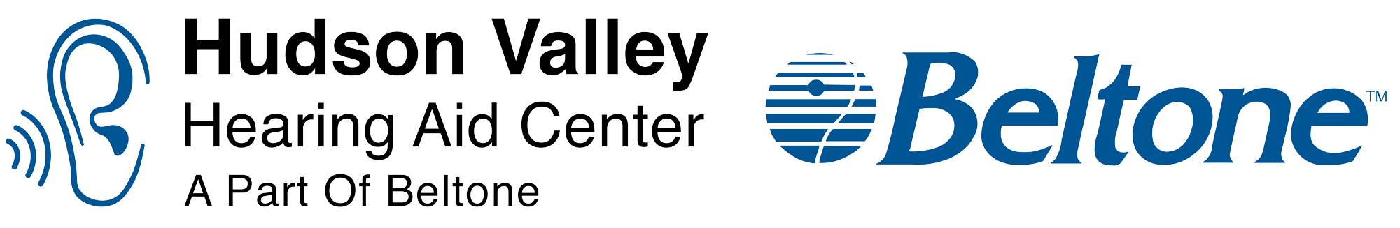 logo hudson valley hearing aid center part of beltone