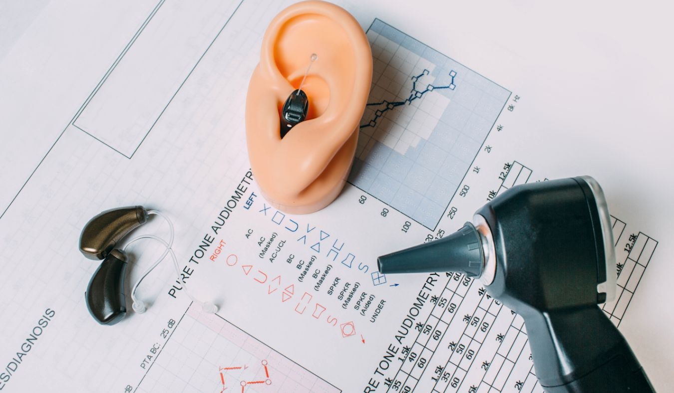 audiology tools with audiogram