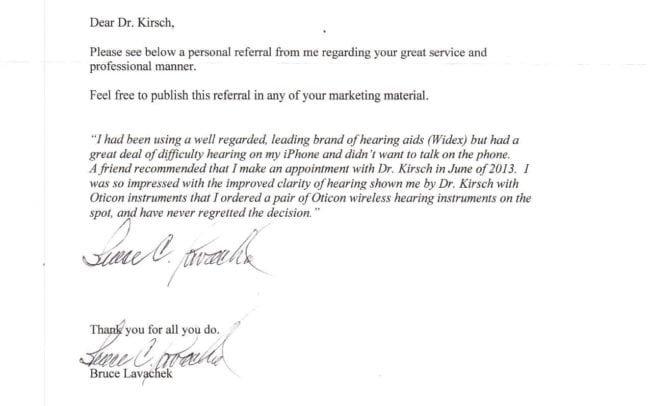 Bruce Lavachek Letter