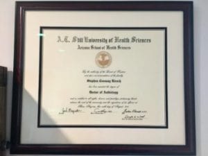 a second audiologist's diploma
