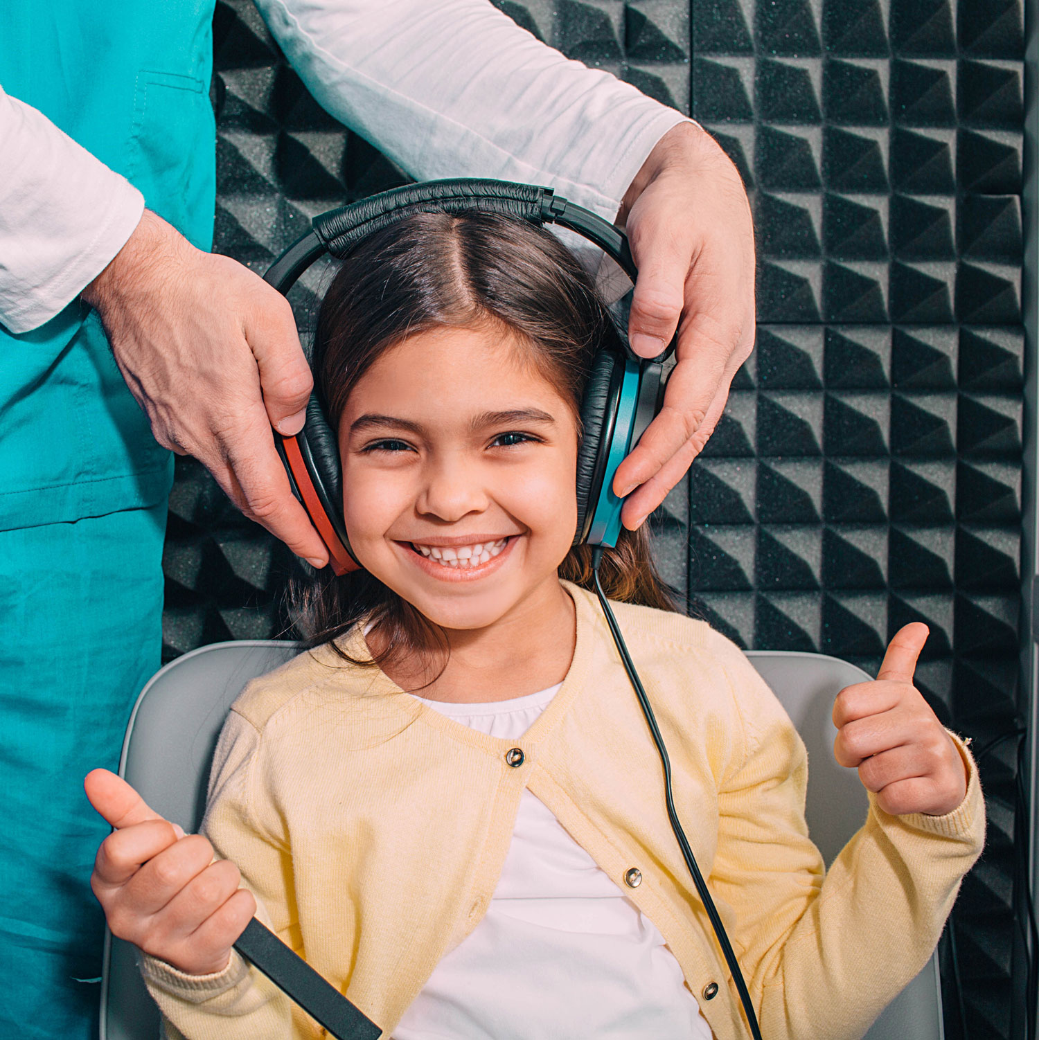 girl hearing evaulation sq