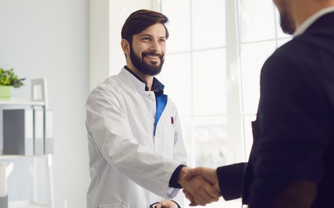staff introduction mature bearded male provider