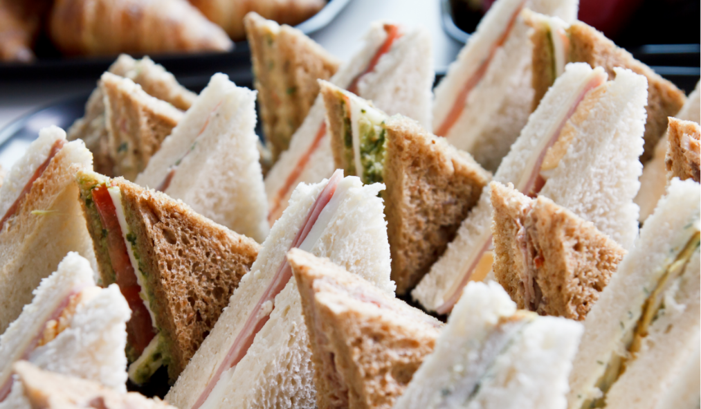 lunch and learn plate full catered sandwiches