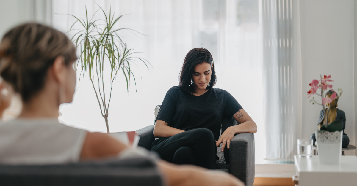 a woman with depression and anxiety and hearing loss