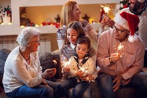 christmas gathering for grandparents and grandchildren
