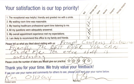 patient satisfaction survey