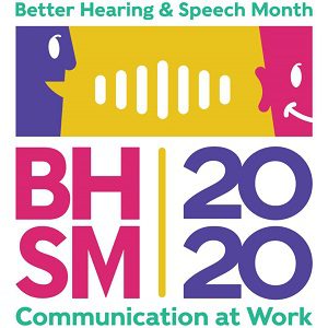better hearing and speech month graphic advertisement