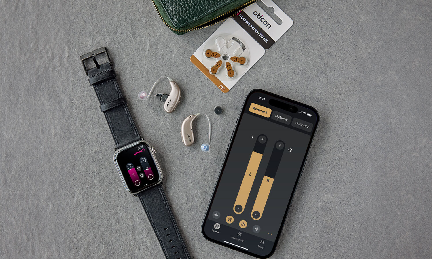 oticon verit lifestyle minirite iphone app smart watch batteries hearing aids