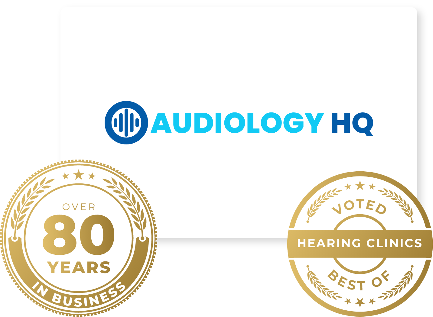 location welcome audiology hq logo award 80years