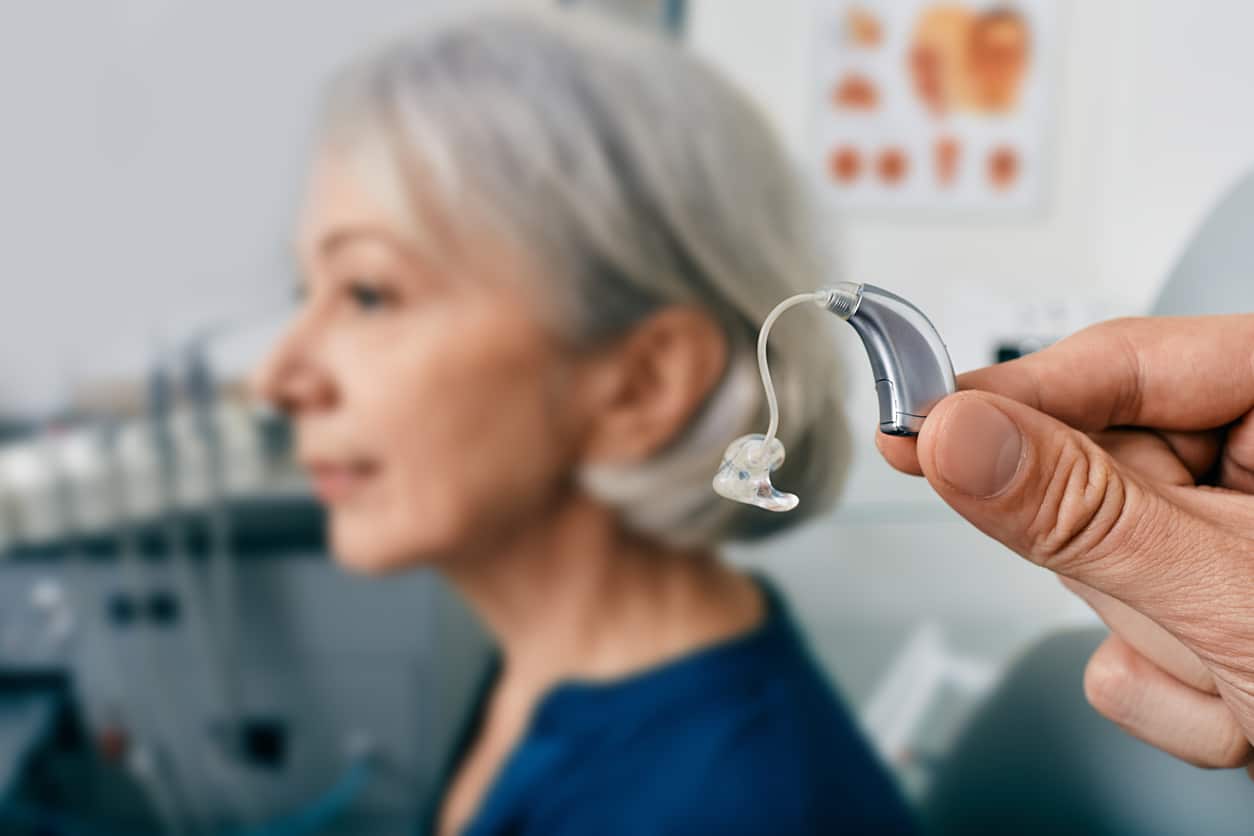 hearing aid senior patient audiology upgrade