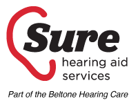 logo sure hearing aids part of