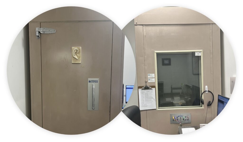 services hearing testing booth