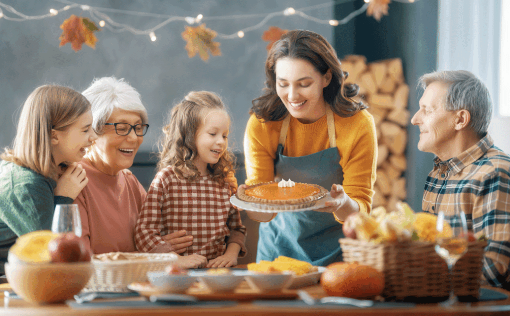 Mom with Pie Mom with Pie