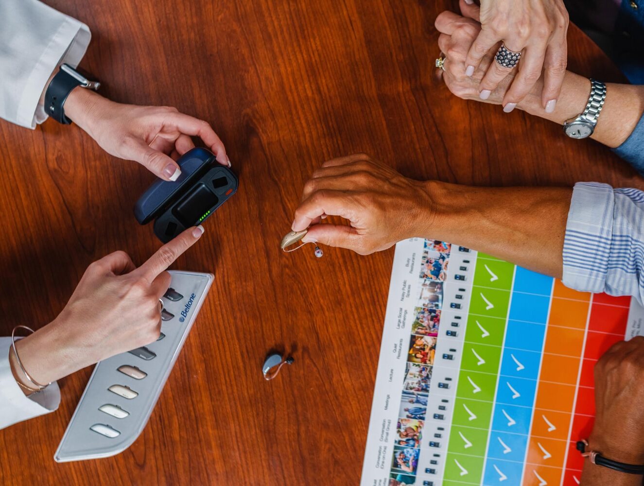 patient consultation closeup on table