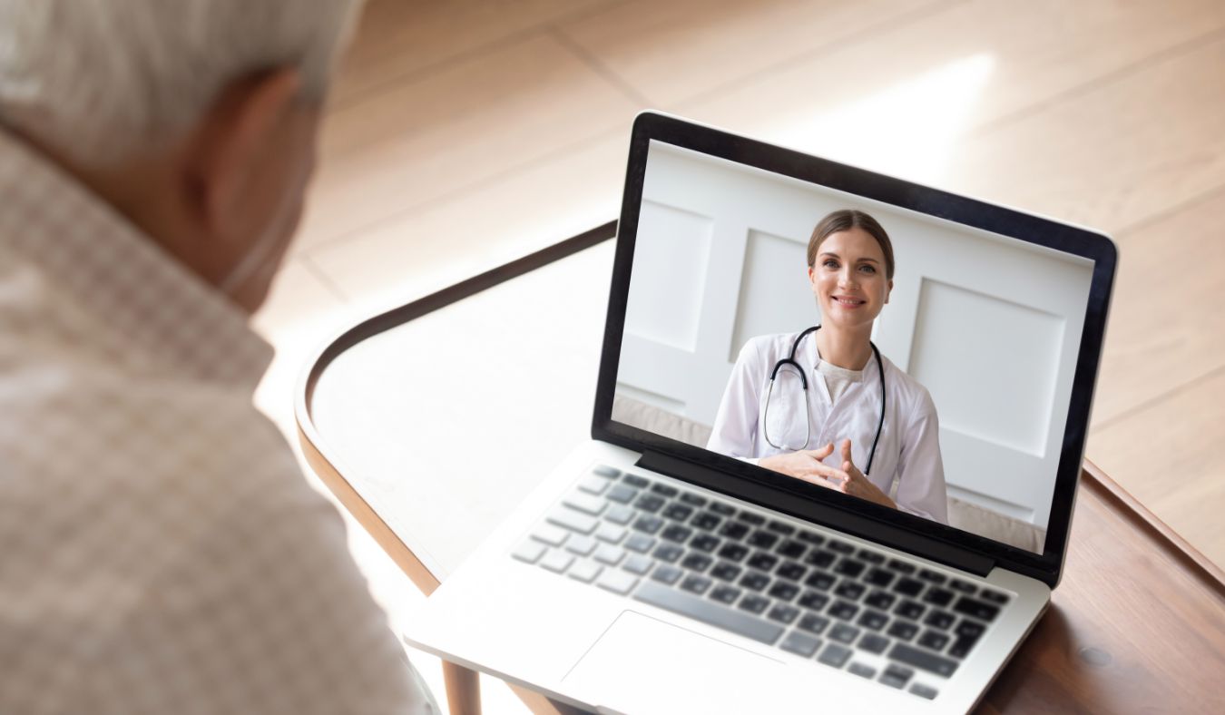 senior telehealth female doctor
