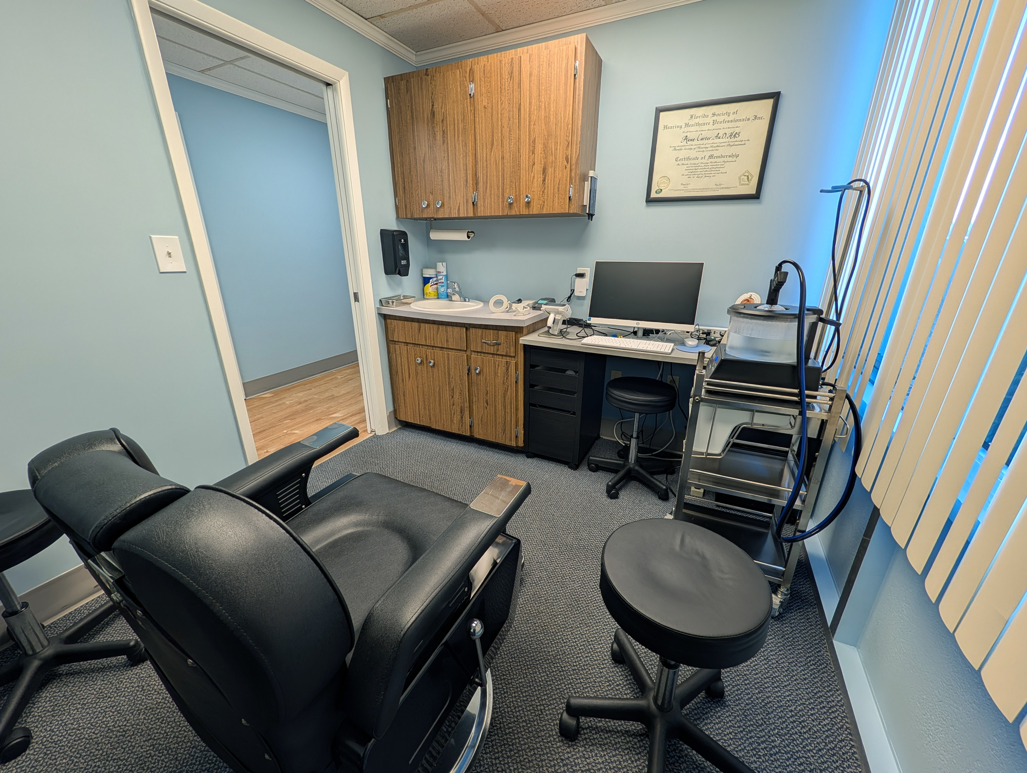 hearing aid office interior