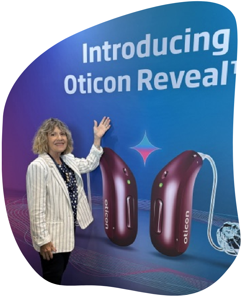 Dr Valerie Kriney at launch of oticon reveal