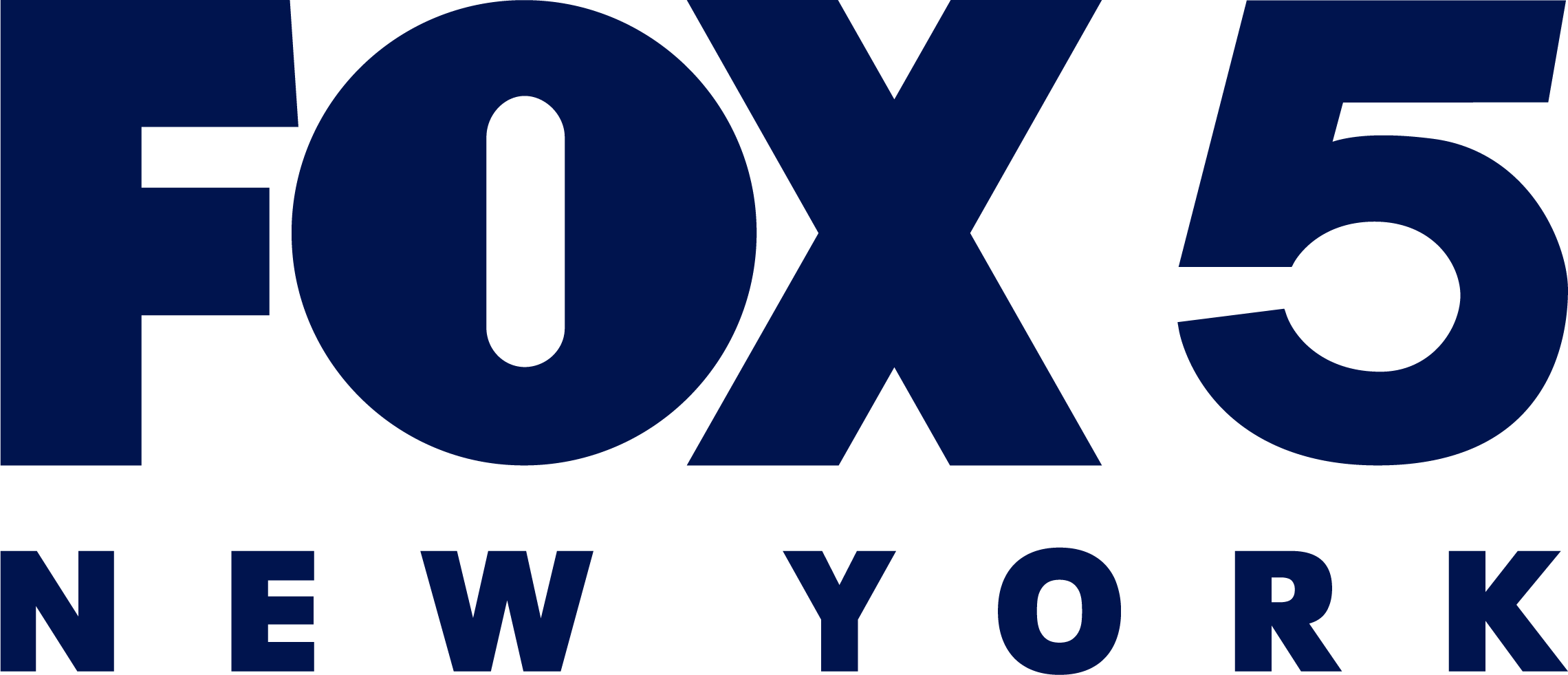 WNYW FOX5 HORIZONTAL LOGO NEW YORK BLUE TEXT SOLID RGB BNF