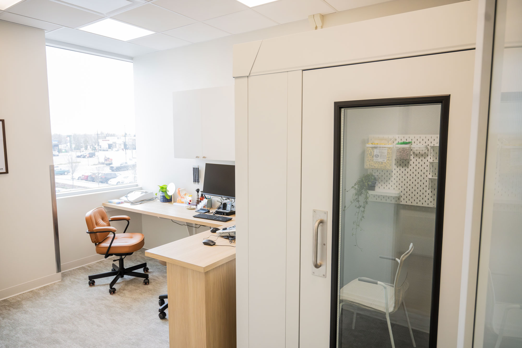 professional audiology hearing care office sound booth