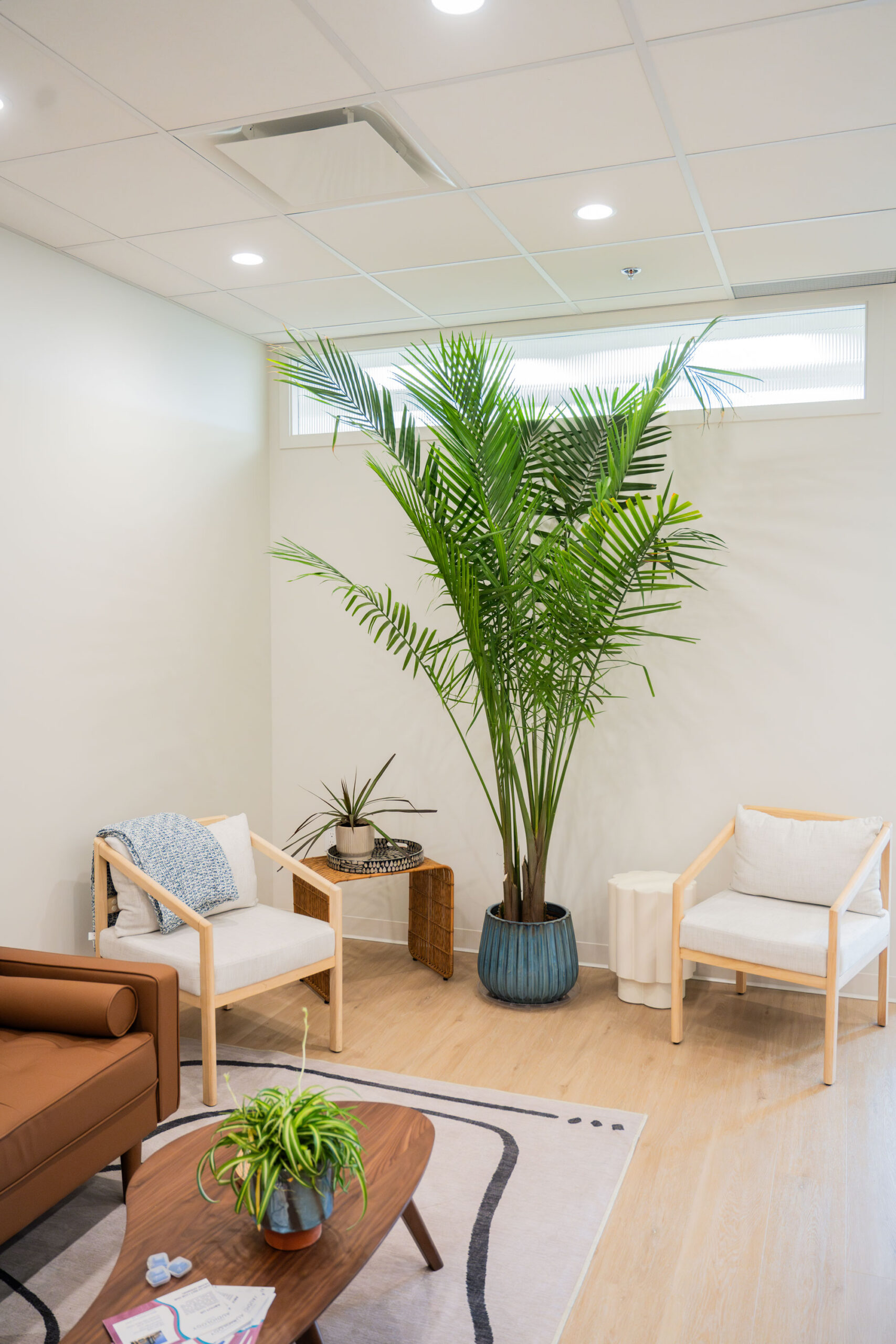 professional audiology front office waiting room