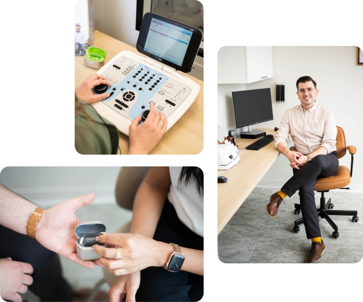 hero collage audiology services