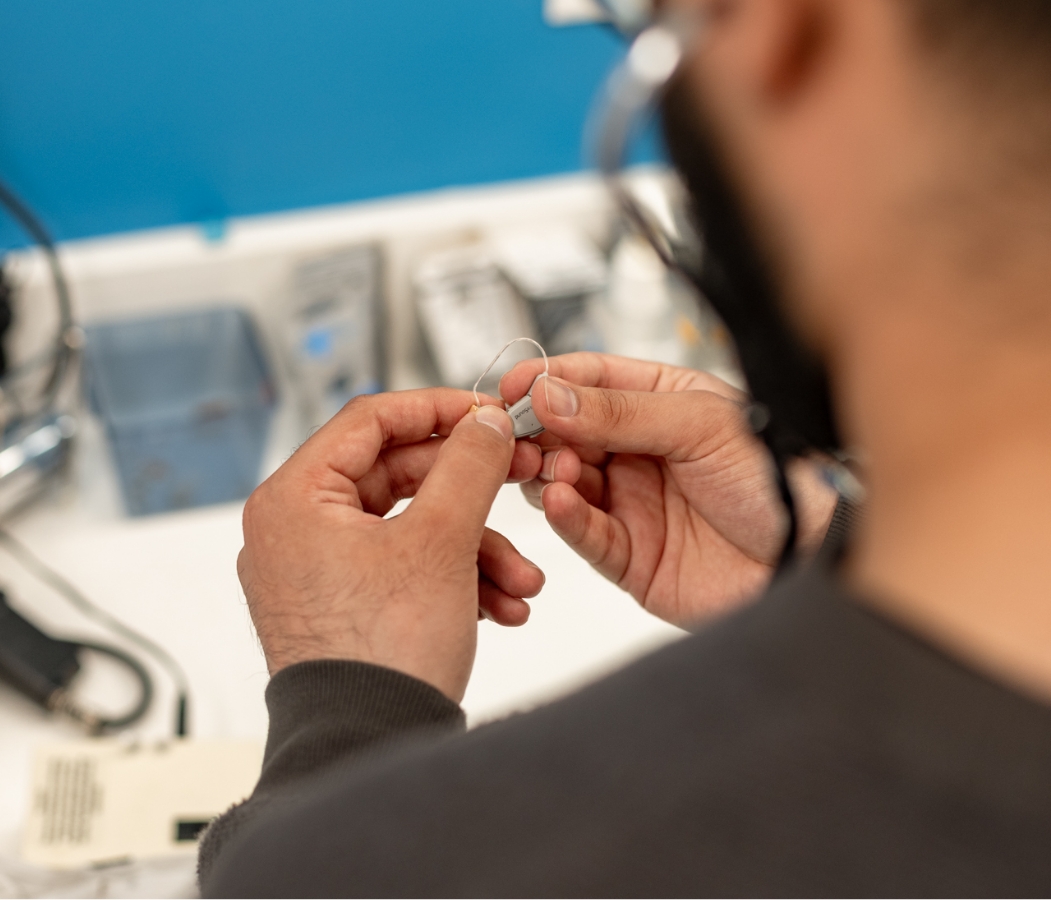 image hearing aid inspection up close