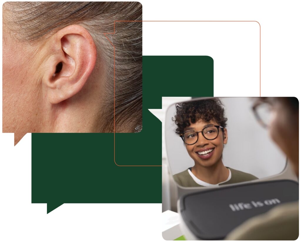 hearing aid collage