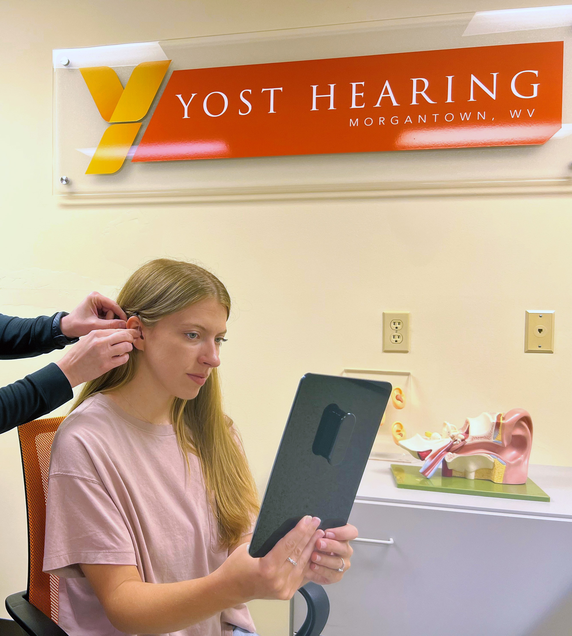 hearing aid try on at yost hearing