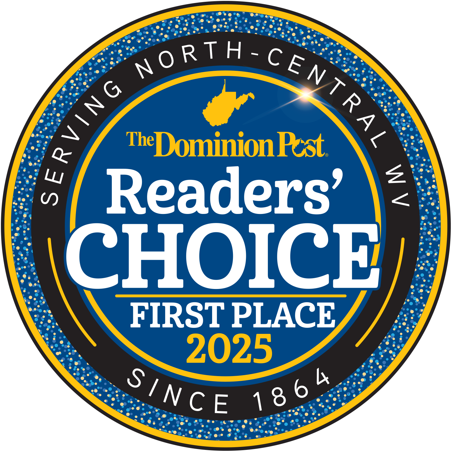 logo readers choice first place 2025 dominion post