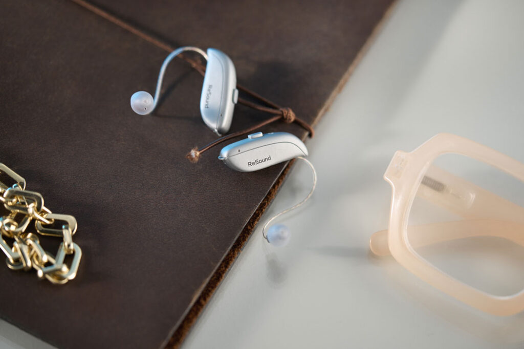 ReSound Vivia lifestyle hearing aids on journal lifestyle silver