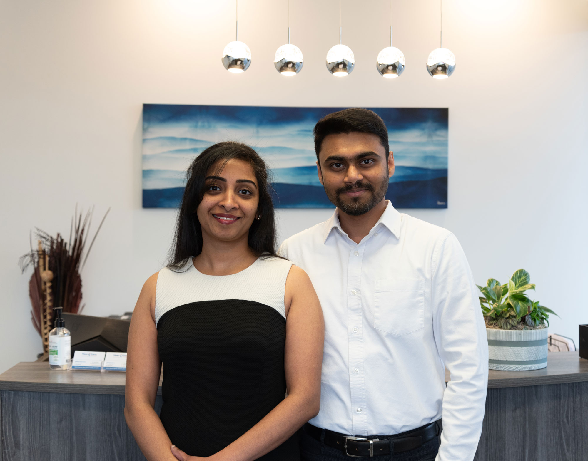 staff team Aswin and Mikhila