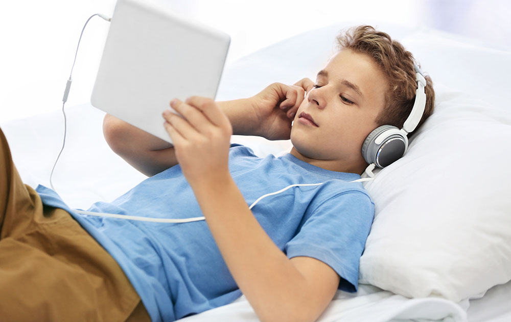Kid Listening to Music