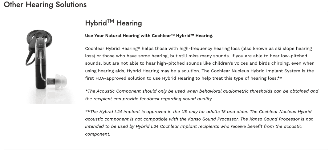 Other Hearing Solutions