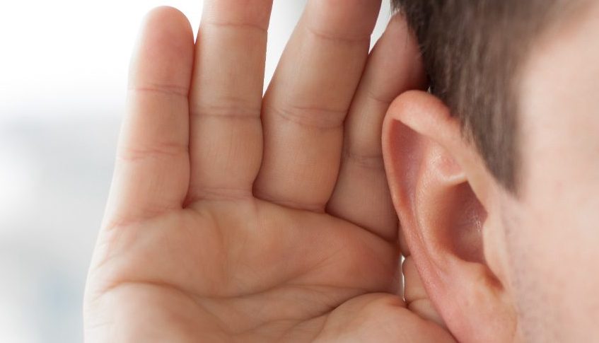 split block hand to ear image split block hand to ear image