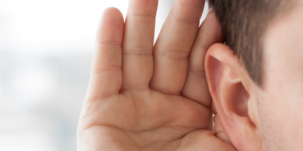 split block hand to ear image split block hand to ear image