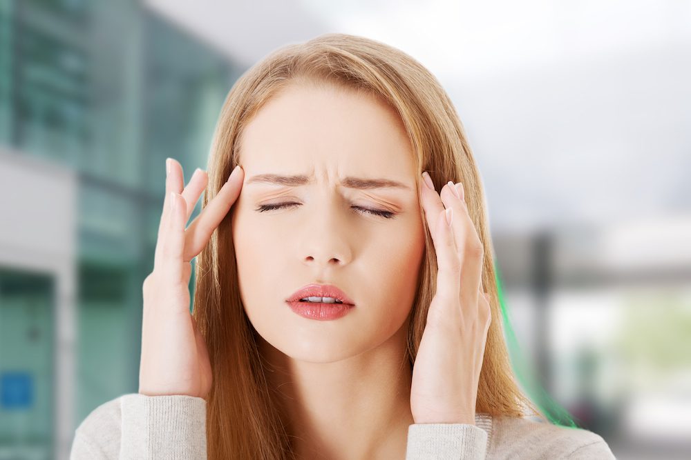 woman in moderate pain
