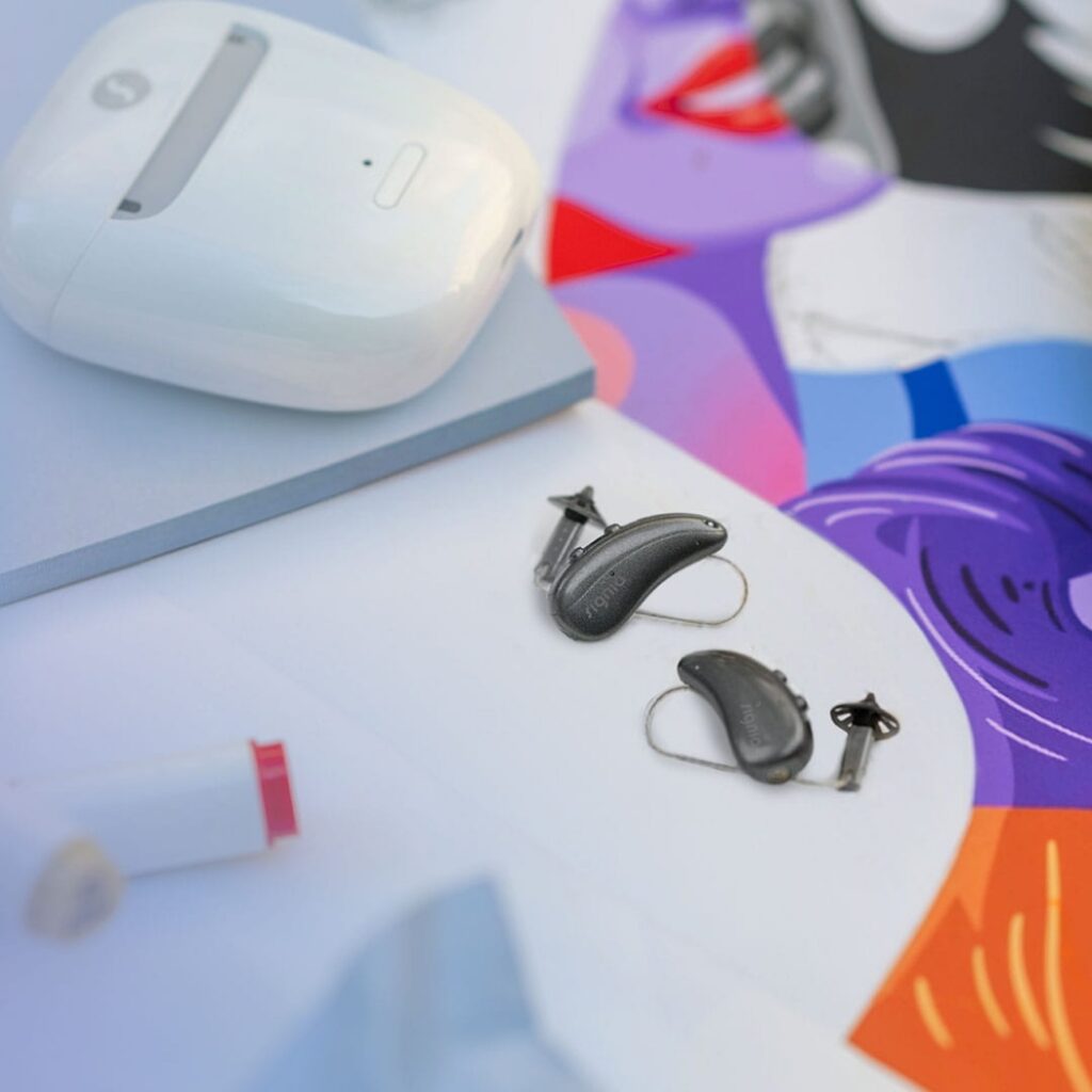 signai pure charge and go ix lifestyle device on table with gradient