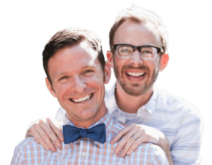 men smiling