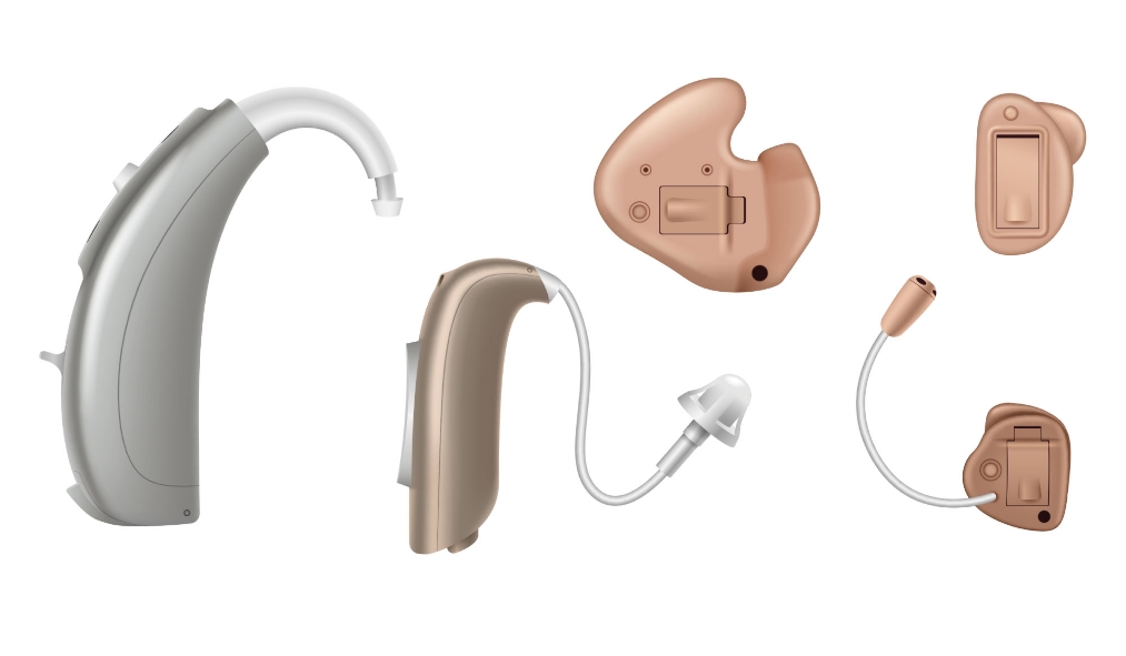 events hearing aids collage of different styles