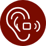 hearing aid red hearing aid red
