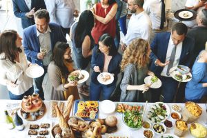 a holiday party gathering