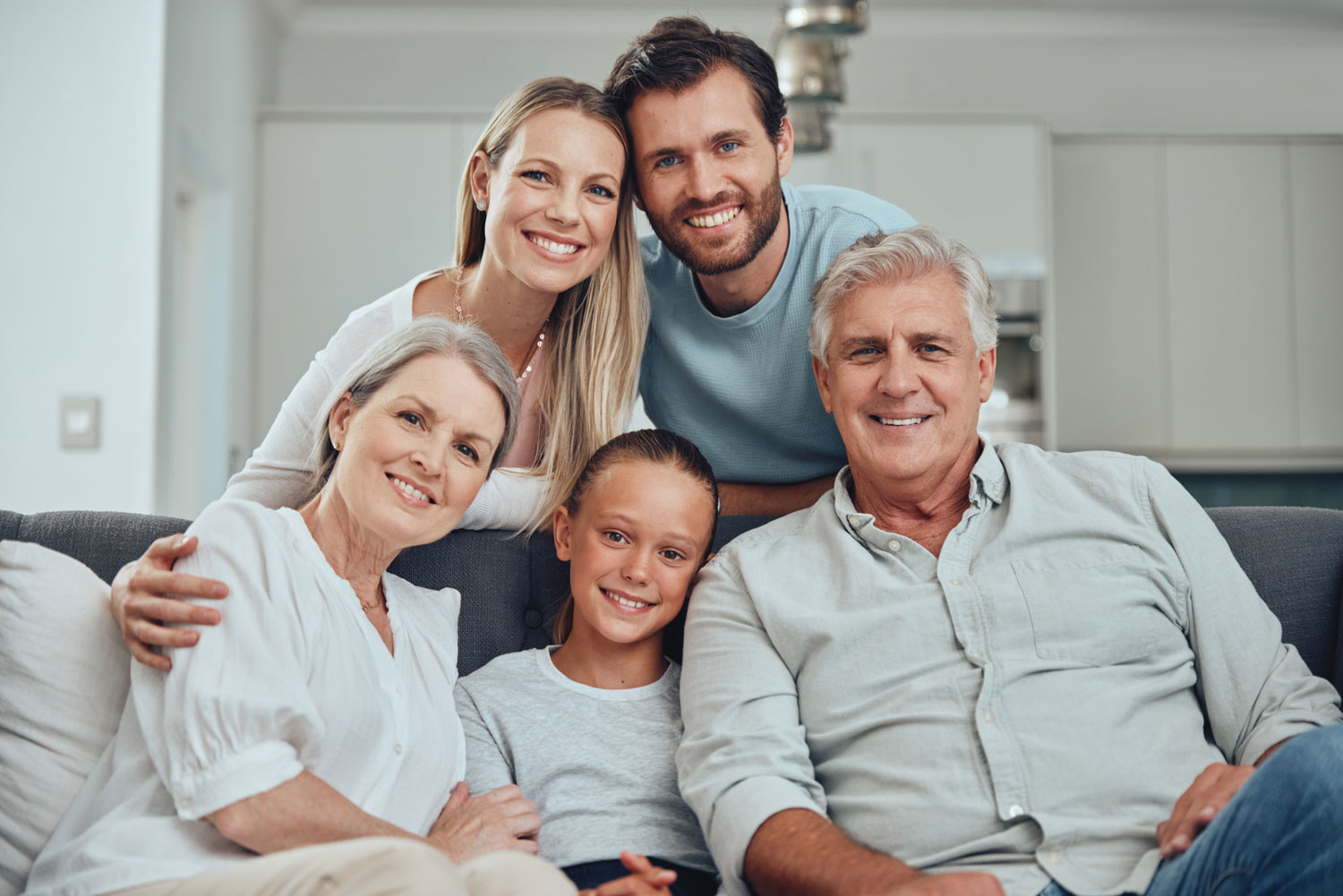 family smiling