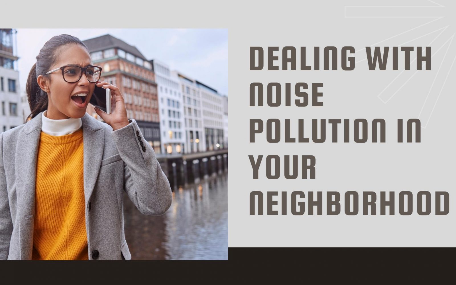 a woman walking around her neighborhood on the phone