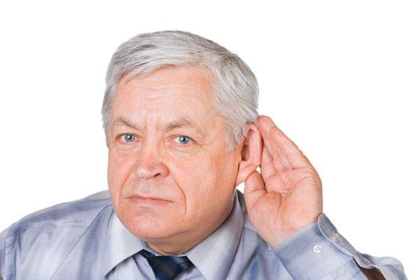 Man with Hand to Ear
