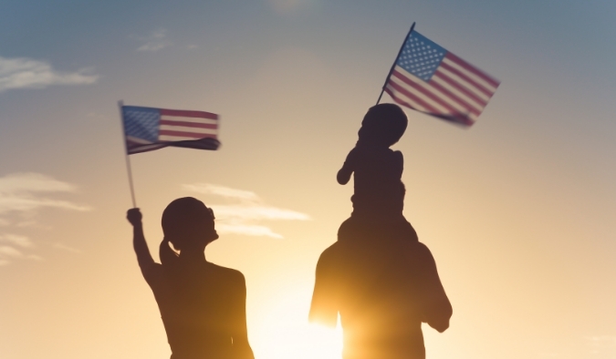 event image flag family silo