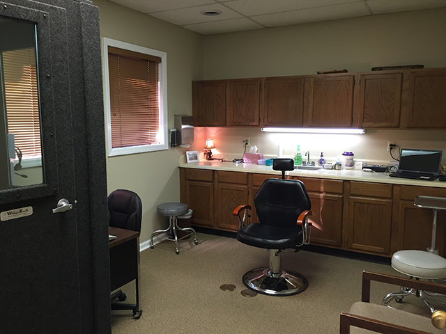 Hearing Aid and Audiology Services exam room