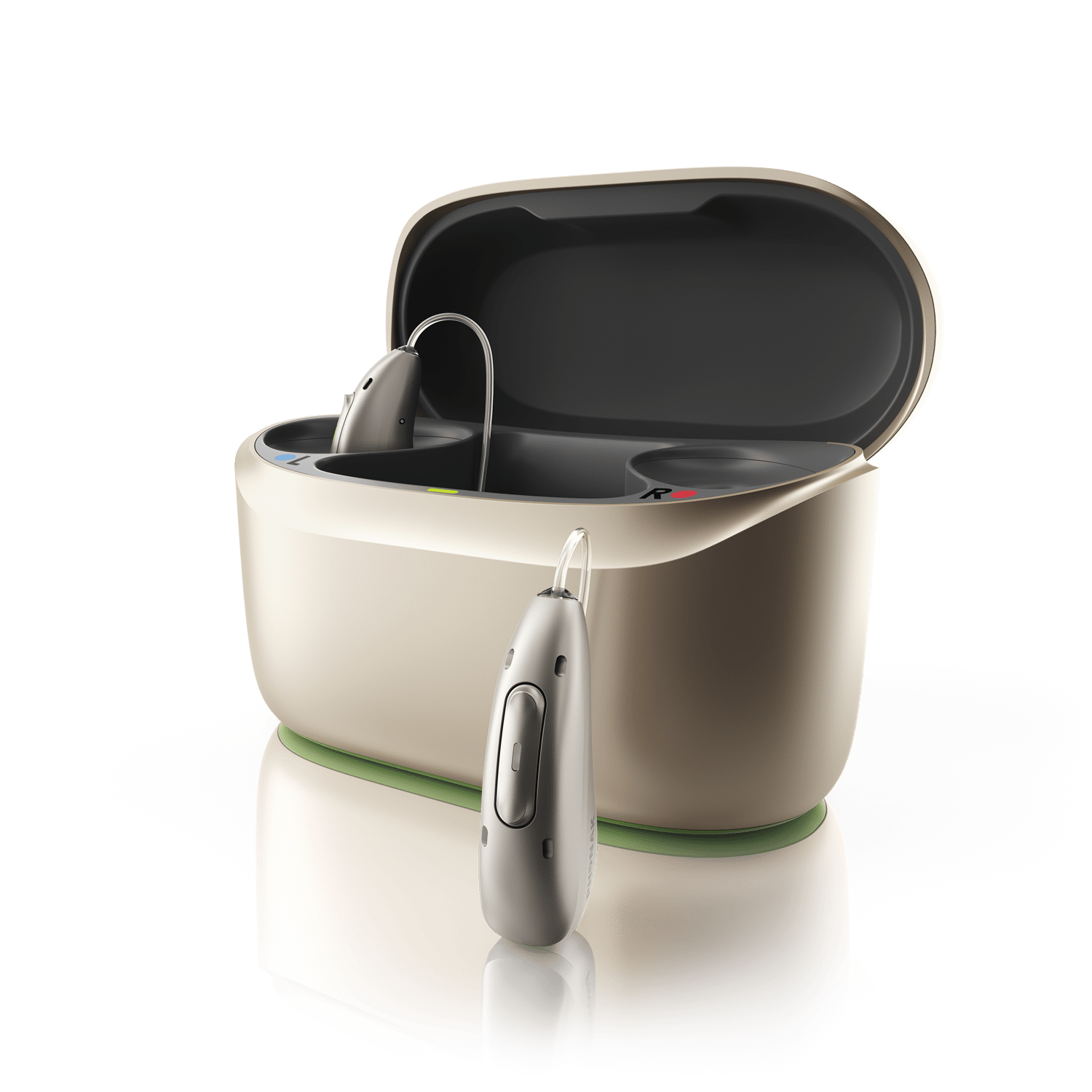 Phonak hearing aids and charger